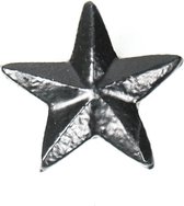 Housevitamin Kaarsenpinnen - Set van 2 - ster - zwart - 5x5x2cm