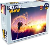 Puzzel Paardenbloem - Bloemen - Zonsondergang - Horizon - Nacht - Legpuzzel - Puzzel 1000 stukjes volwassenen