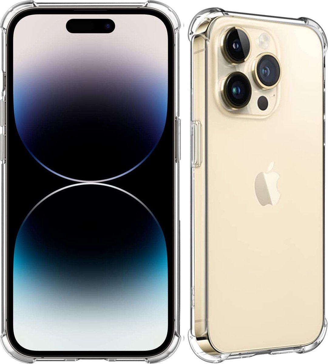 Hoesje geschikt voor iPhone 14 Pro Max Doorzichtig- Shockproof Hoesje Backcover geschikt voor iPhone 14 Pro Max - Transparant