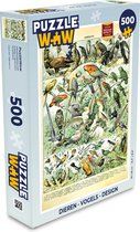 Puzzel Dieren - Vintage - Adolphe Millot - Vogels - Design - Legpuzzel - Puzzel 500 stukjes