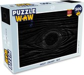 Puzzel Hout - Zwart - Wit - Design - Structuren - Legpuzzel - Puzzel 500 stukjes