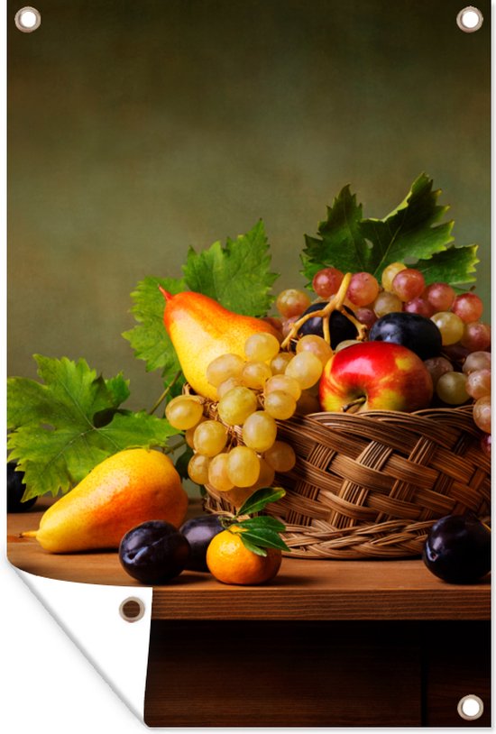 PLATEAU EN PORCELAINE peinte Nature morte aux fruits peinture EUR 100