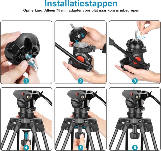 Statief Post-montage-adapter - 35 mm draaibare metalen luidspreker