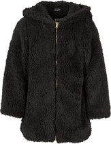 Kinder - Meiden - Dames - Modern - Nieuw - Urban - Streetwear - Girls - Sherpa - Softgirl Jacket zwart