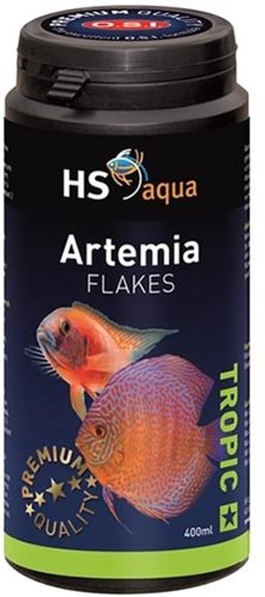 HS aqua Artemia Flakes - Vlokken voor aquariumvissen - 400 ml
