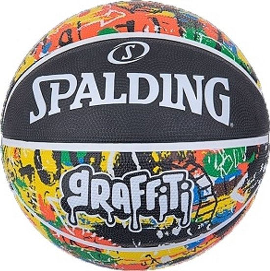 Spalding Graffiti (Size 7) Basketbal Heren - Zwart / Multicolor | Maat: 7