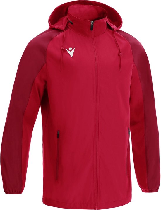 Macron Excellence Elbrus Regenjas Kinderen - Rood / Donkerrood | Maat: 11-12 Y