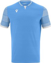 Macron Tureis Shirt Korte Mouw Heren - Hemelsblauw / Wit | Maat: XL