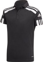Adidas Squadra 21 Polo Kinderen - Zwart / Wit | Maat: 176