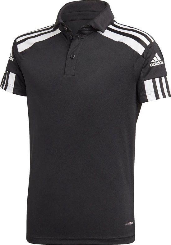 Adidas Squadra 21 Polo Kinderen - Zwart / Wit | Maat: 176