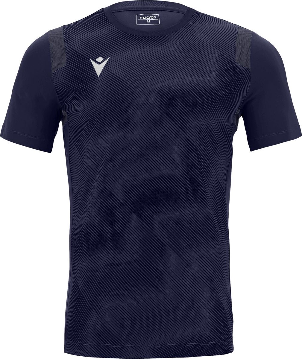 Macron Rodders Shirt Korte Mouw Kinderen - Marine | Maat: 7-8 Y