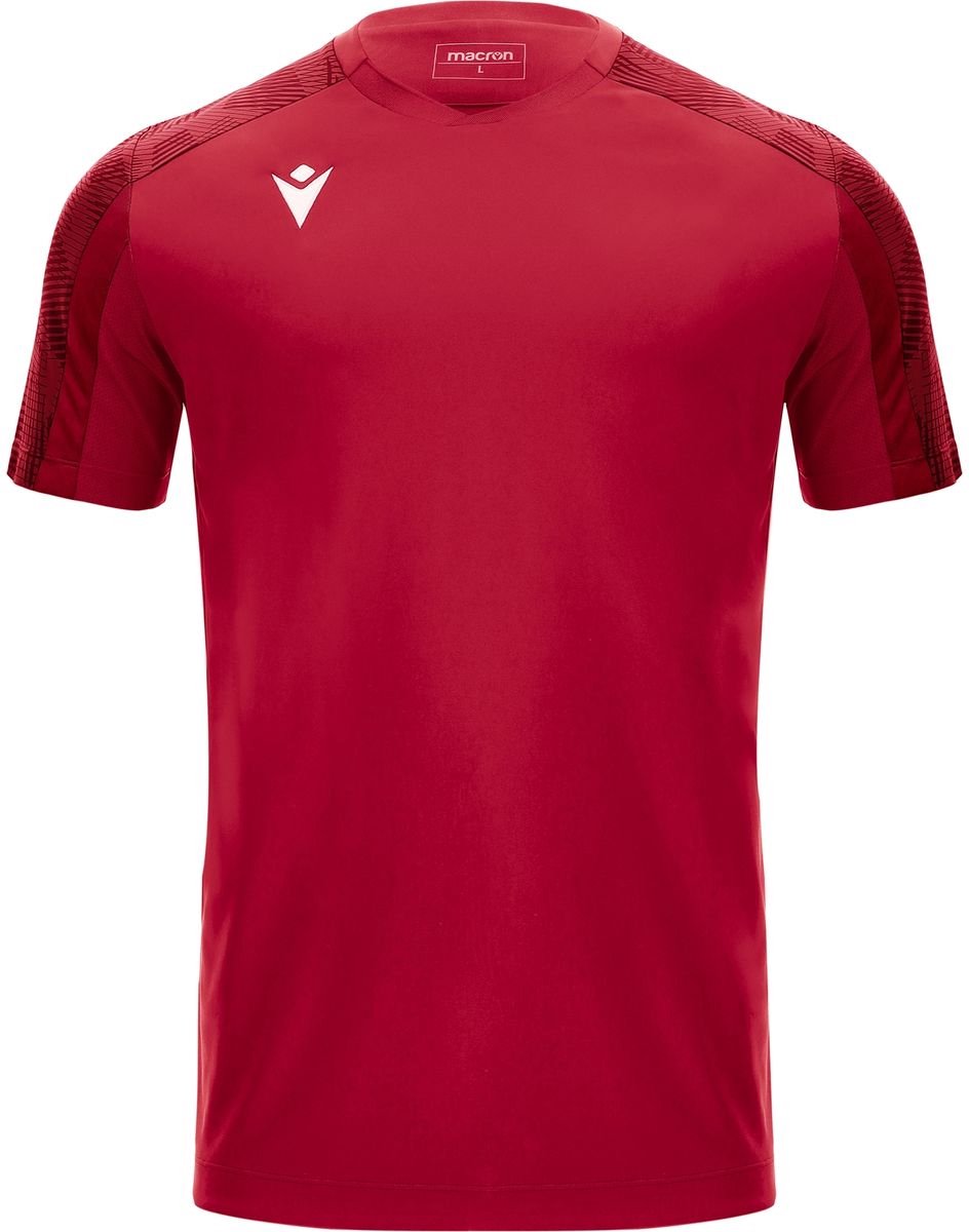 944x1200.jpg Macron Gede Shirt Korte Mouw Kinderen - Rood / Donkerrood | Maat: 7-8 Y - Afbeelding 1