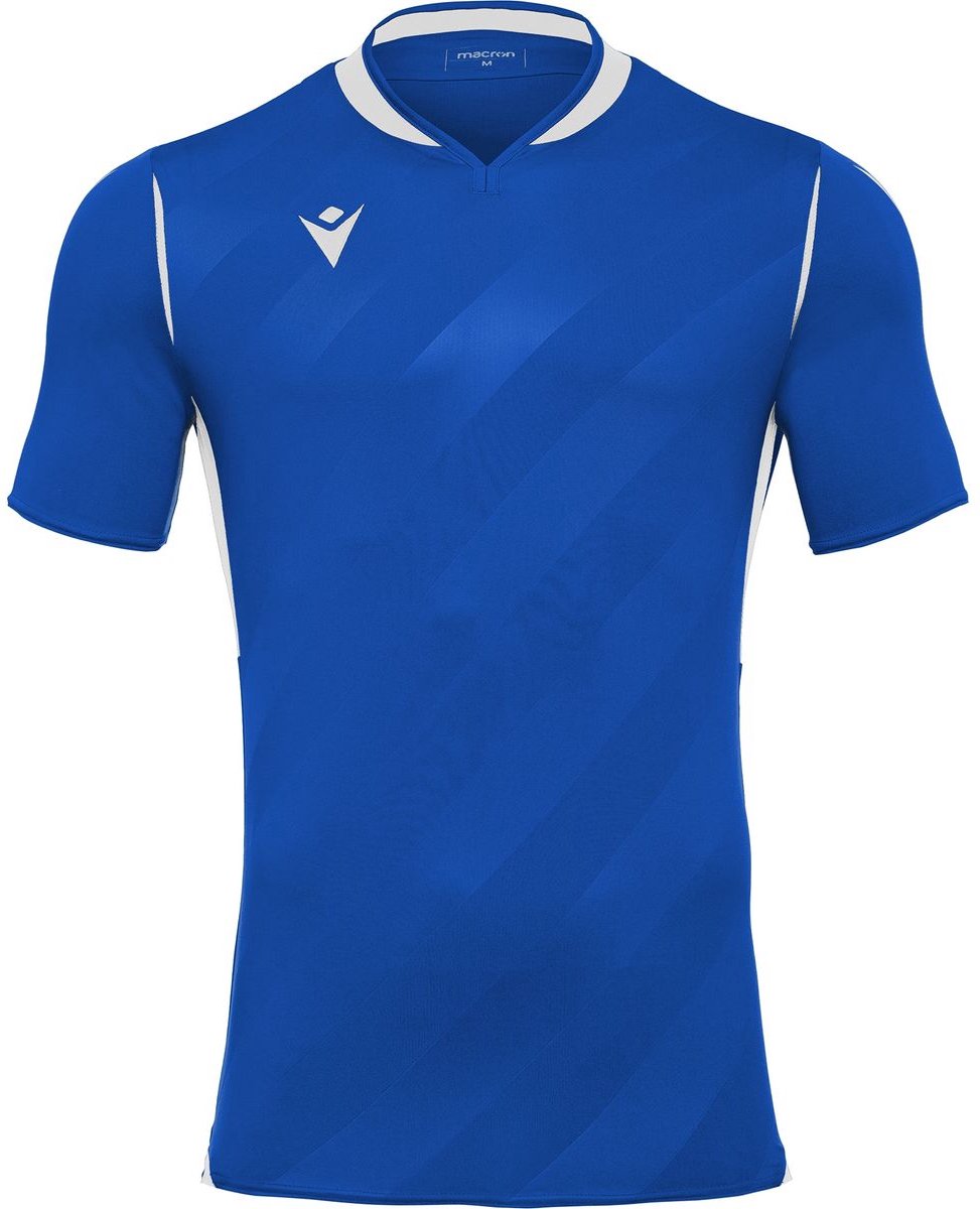 Macron Kimah Shirt Korte Mouw Kinderen - Royal / Wit | Maat: 7-8 Y