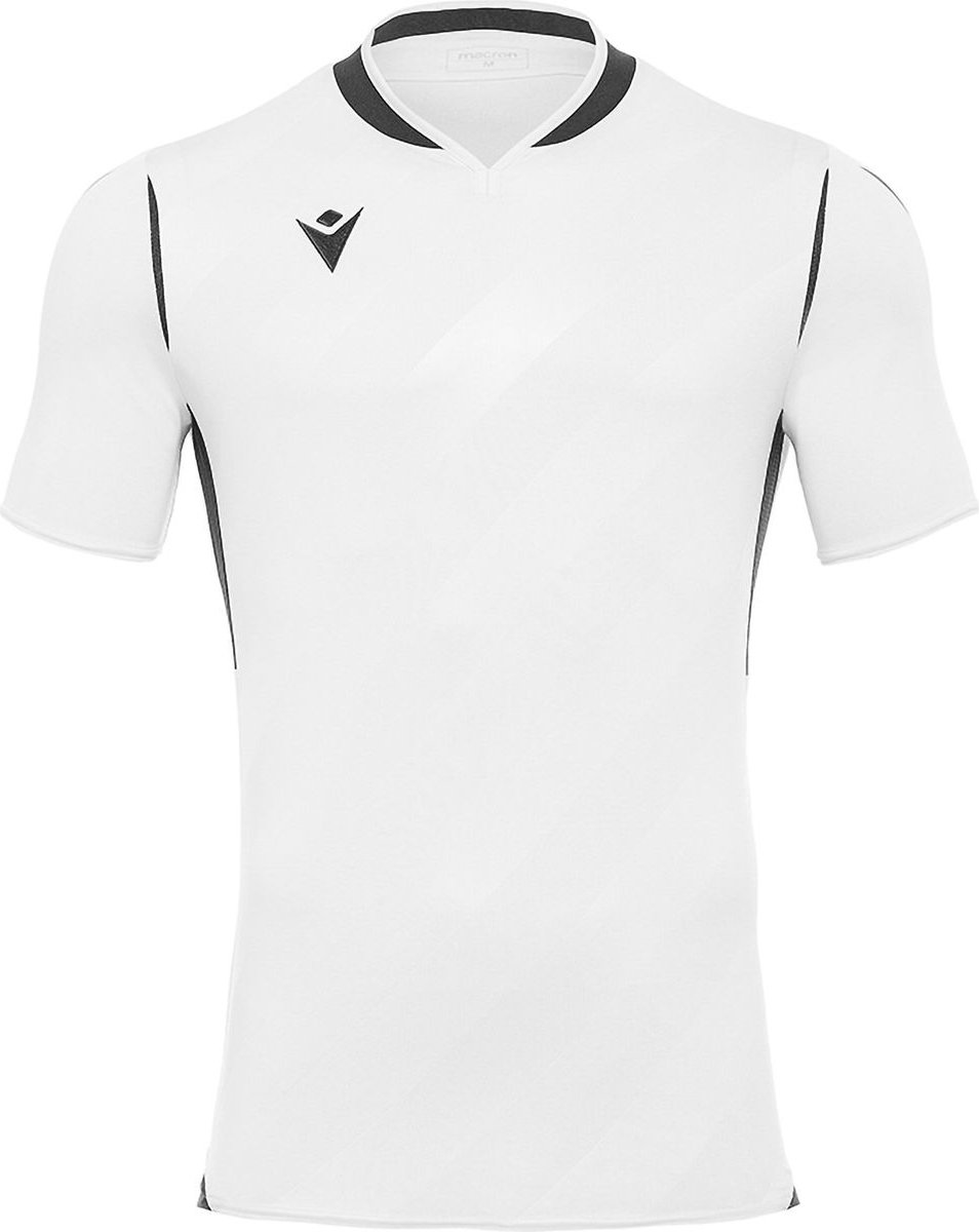 Macron Kimah Shirt Korte Mouw Heren - Wit / Zwart | Maat: XL