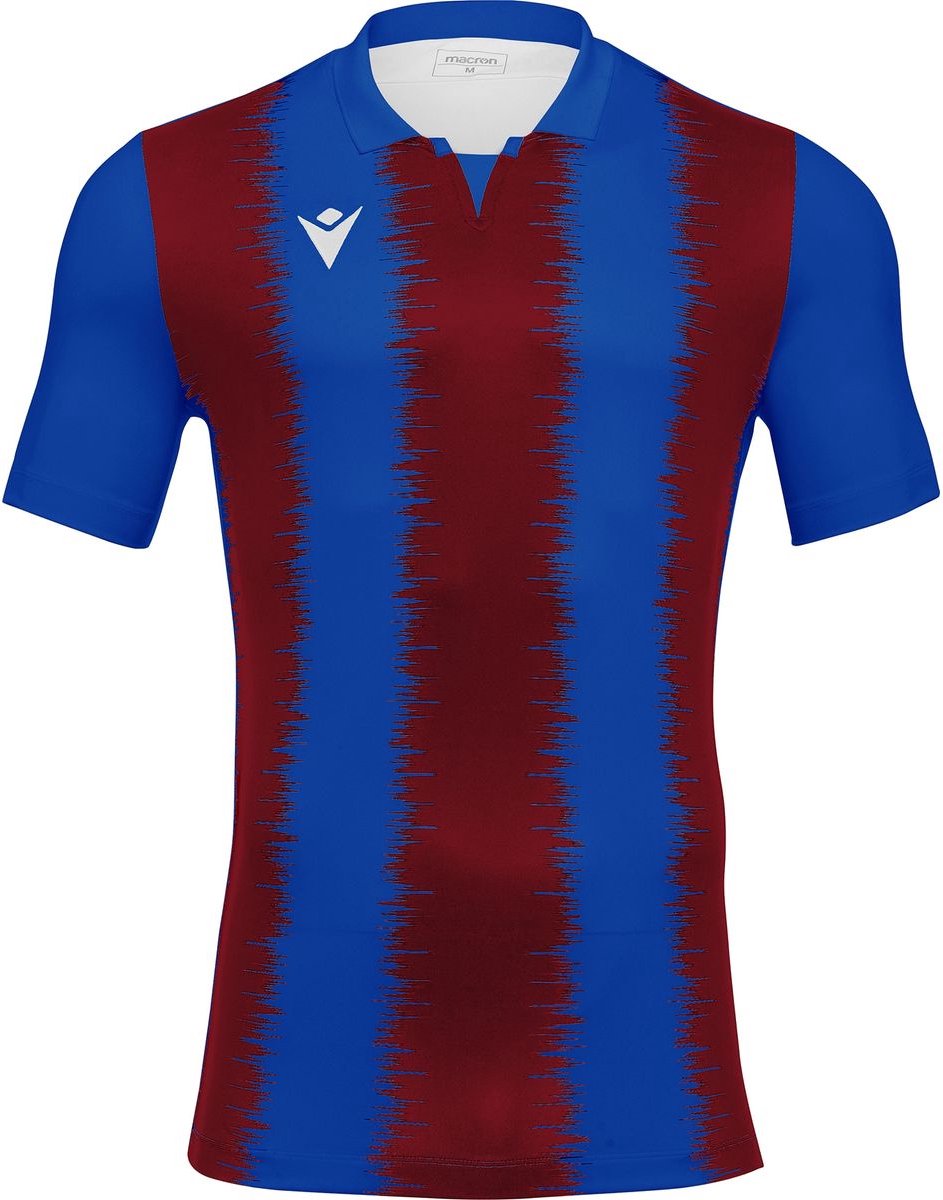 Macron Miram Shirt Korte Mouw Heren - Royal / Bordeaux | Maat: L