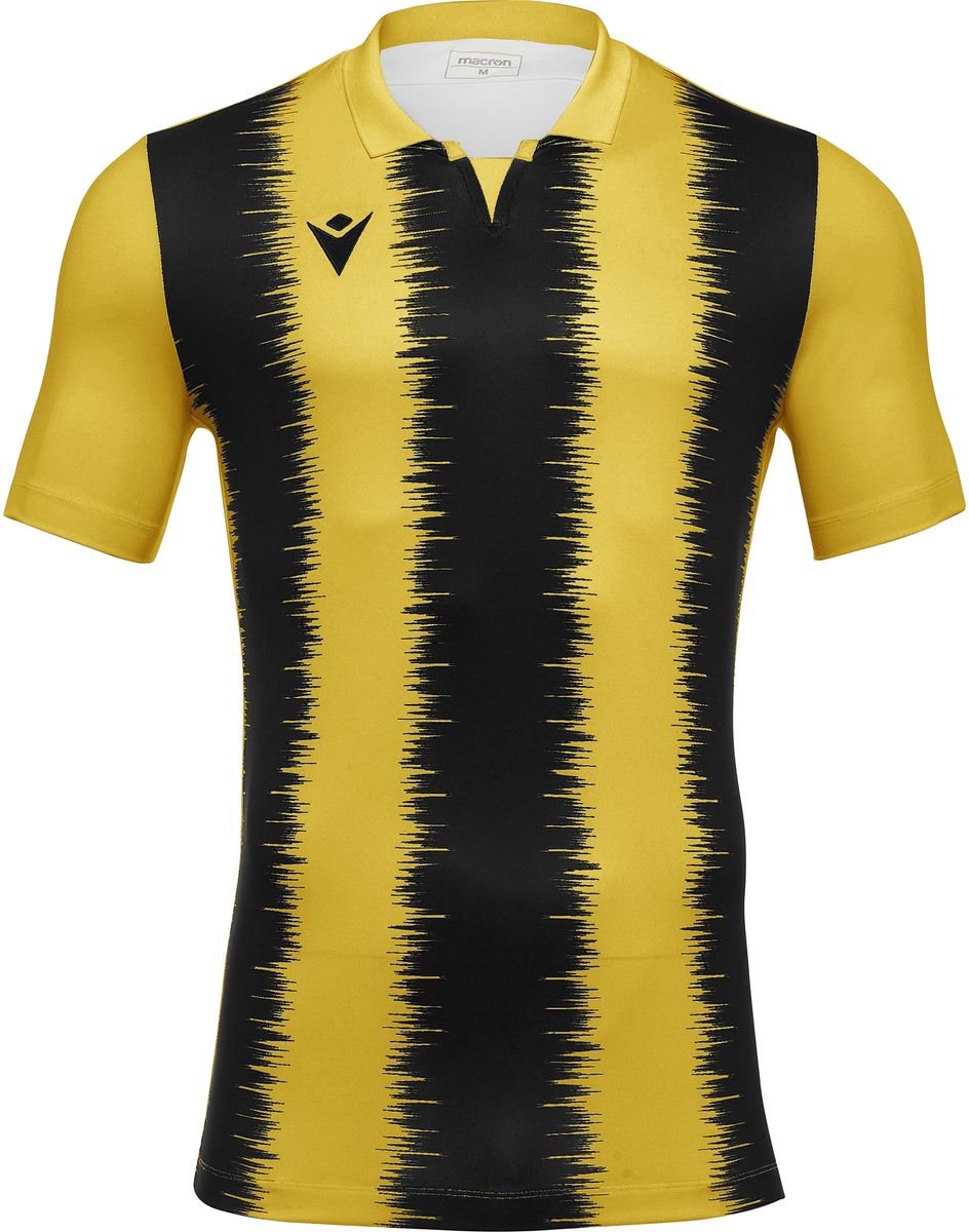 Macron Miram Shirt Korte Mouw Kinderen - Geel / Zwart | Maat: 7-8 Y