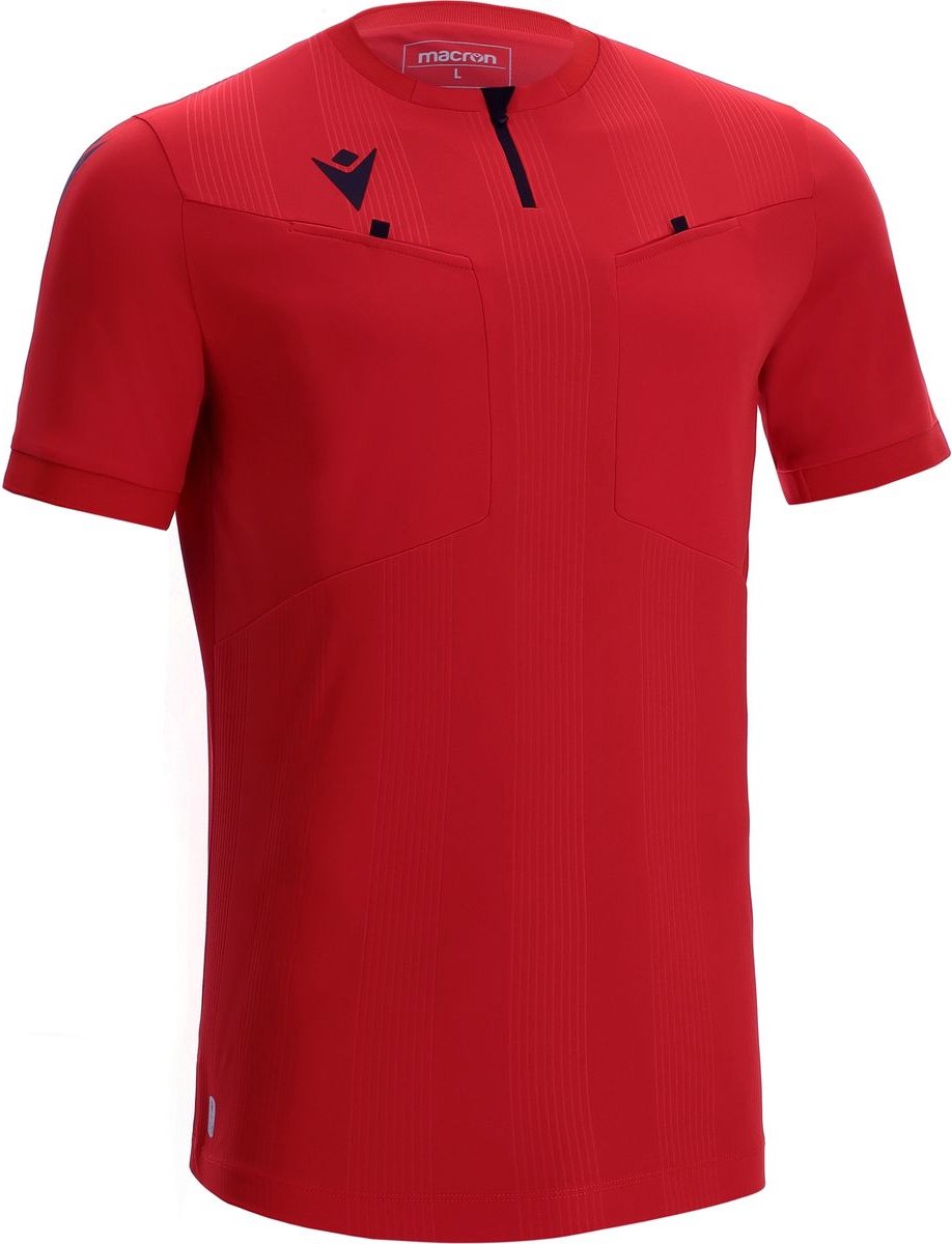 918x1200.jpg Macron Dienst Scheidsrechtersshirt Korte Mouw Heren - Rood | Maat: M - Afbeelding 1