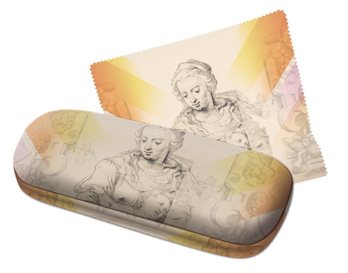 Bekking & Blitz - Brillenkoker - Brillenetui - Inclusief brillendoekje - Kunst - Cartons van de Goudse Glazen - Sint-Janskerk Gouda