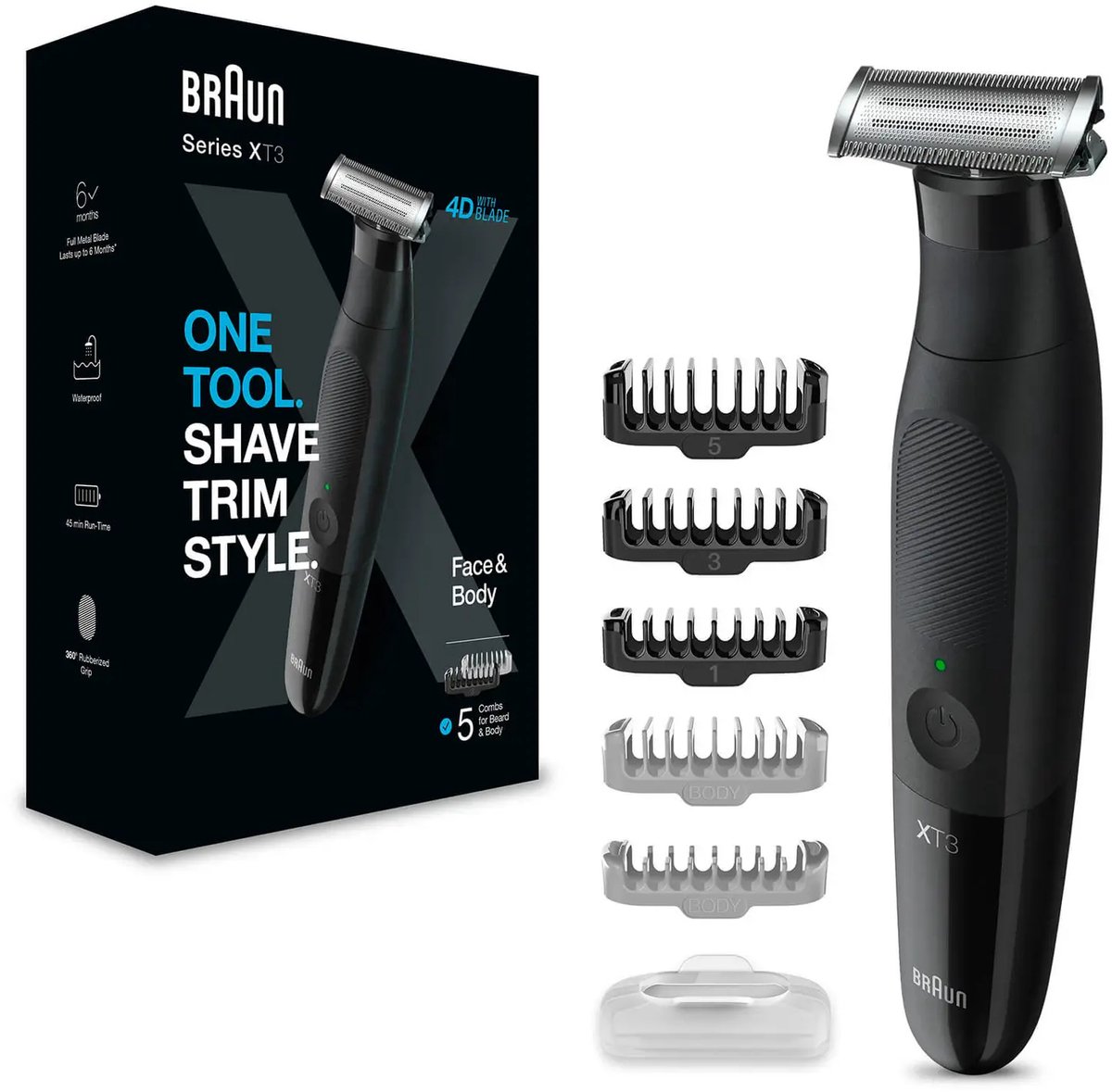 Braun Series X Baardtrimmer - Elektrisch Scheerapparaat Mannen - Lichaamsverzorging Voor Manscaping - XT3200 - Braun - €41,99