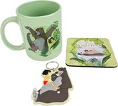 Le Livre de la Jungle - Coffret cadeau : tasse, sous-verre et porte-clés Mowgli et Baloo