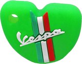 Vespa Siliconen Sleutelhoesje - Neon Groen met Witte letters - Groen met Wit - Italiaanse Vlag