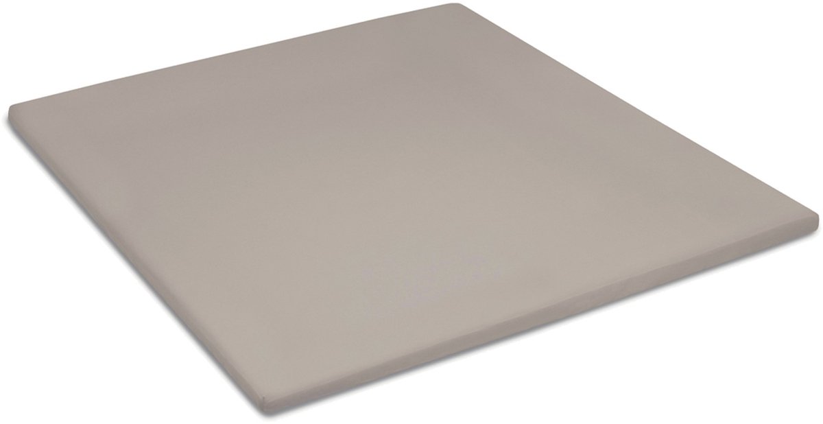Cinderella Sundays - Topper Hoeslaken (tot 15 cm) - Satijn - 90x220 cm - Taupe