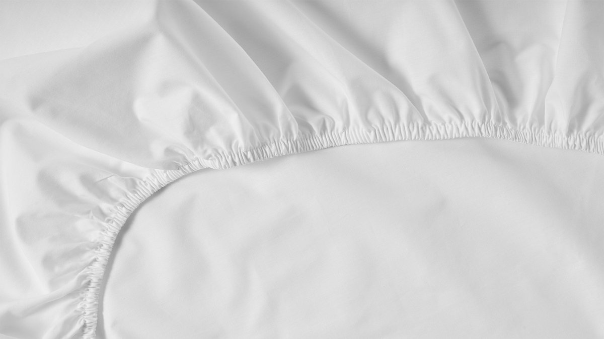 Beter Bed Select Perkal Hoeslaken - 180 x 210/220 cm - 100% Katoen Percale - Matrasbeschermer - Matrashoes - Wit
