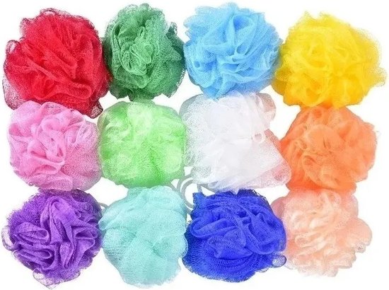 Borvat® | 12X Douchespons - Badspons - Puff Sponzen - Netspons - Spons ...