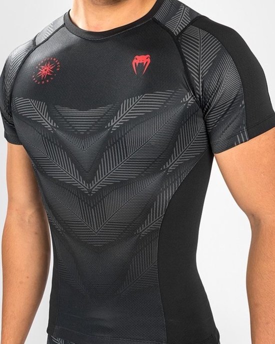 Venum PHANTOM Rash Guard S/S Zwart Rood maat XXL