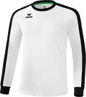 Erima Retro Star Voetbalshirt Lange Mouw Heren - Wit / Zwart | Maat: XXL