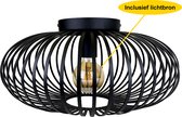 IMPAQT Plafondlamp - inclusief lichtbron - Ø40cm - Zwart