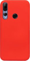 ADEL Siliconen Back Cover Softcase Hoesje Geschikt voor Huawei P Smart Z - Rood