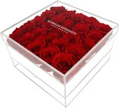 Roses of Eternity - 3 Jaar houdbare rode rozen & sieradendoos - flowerbox - Romantisch Liefdes Moederdag cadeautje - Cadeau voor vrouw, vriendin, haar - huwelijk - Valentijn - Kerst - rood
