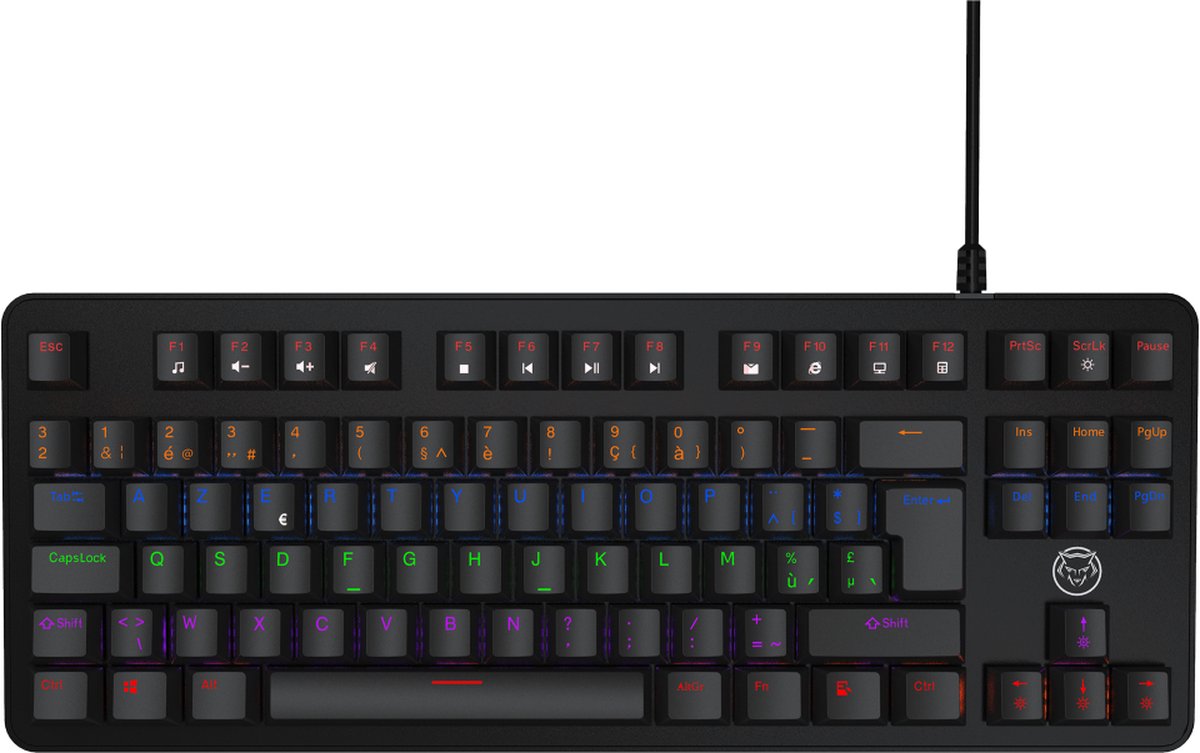 Qware Gaming - Toetsenbord - Houston - Bedraad - USB - RGB - Azerty