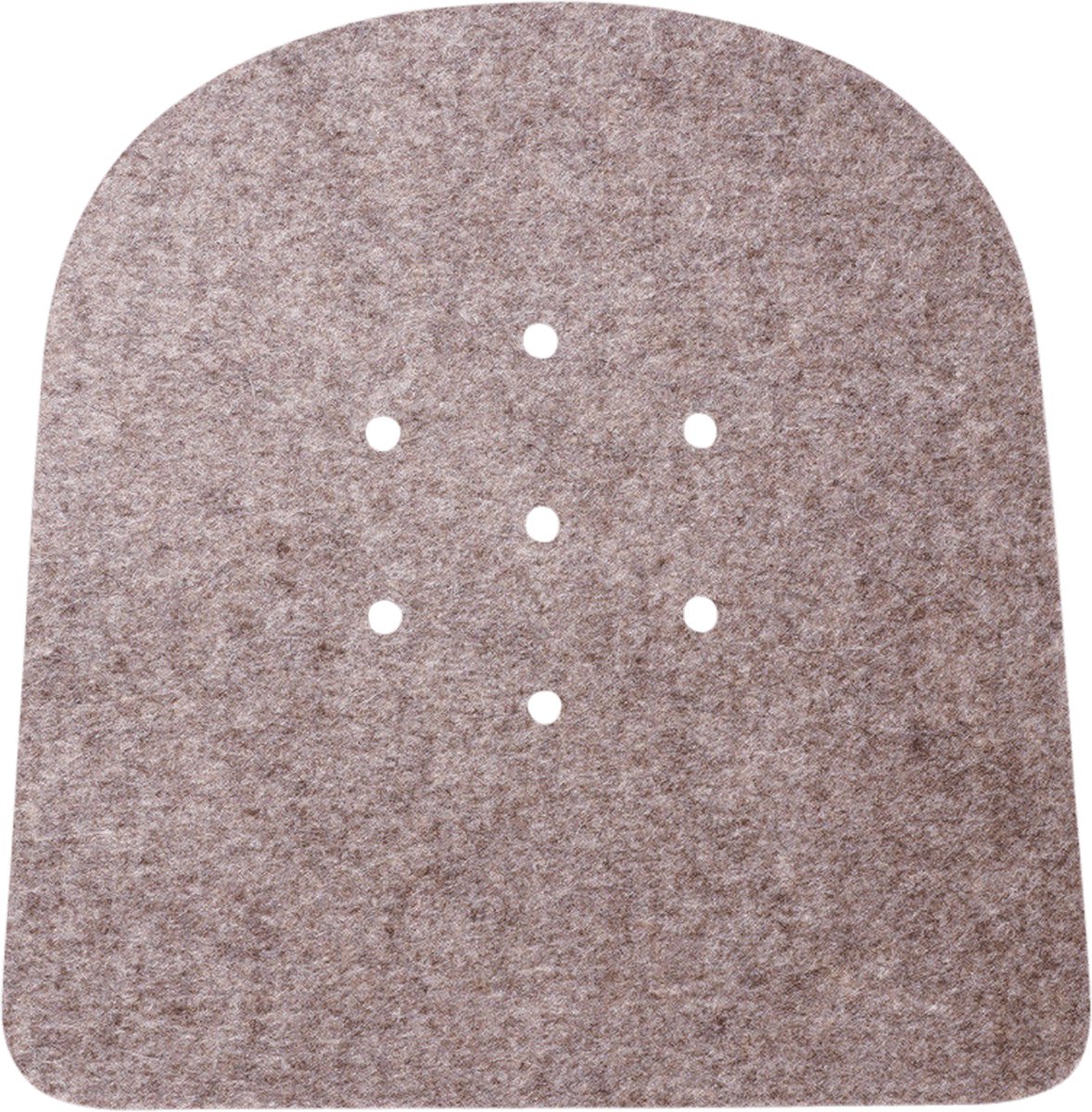 5 mm gaatjes (anti-slip) seatpad voor Tolix stoel | Lichtbruin 09