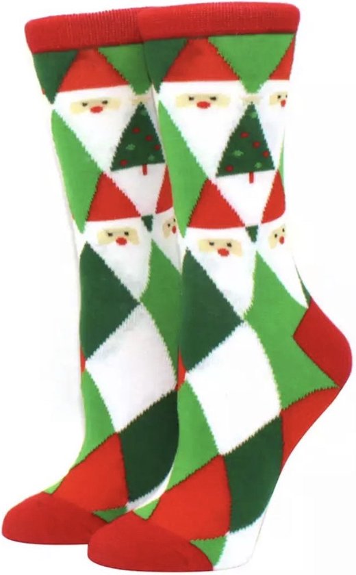Kerstsokken sokken kerst kerstcadeau one size hoge sokken