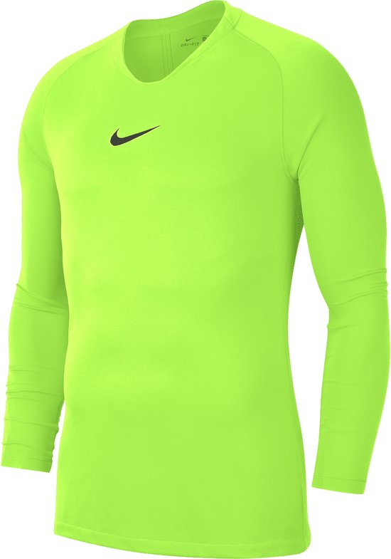 Nike Park Dry First Layer Longsleeve Thermoshirt - Taille XXL - Homme - Jaune fluo / Noir