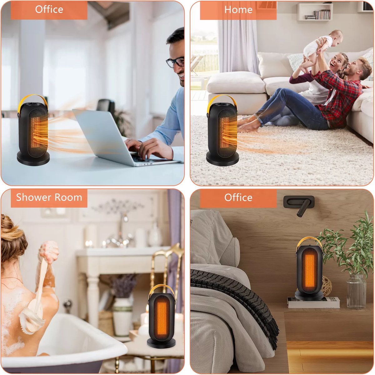 YASHE Chauffage D'appoint électrique, Céramique PTC 1500W T L Commande S Curit Enfant Protection Anti Basculement Et Anti Surchauffe Minuterie 1 24 H Mode Eco De 49 99 Eur A 39 99 Eur Economie 20