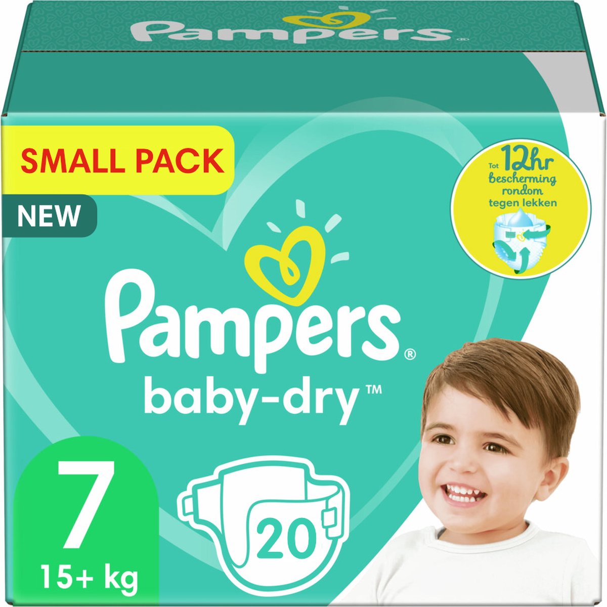 Pampers Couches Baby-Dry Taille 8 (17+ kg), 120 Couches Bébé, Pack 1 Mois -  Pampers