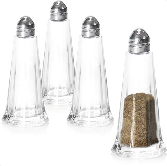 Zout- en peperstrooier strooibus kruidenpotjes kruidenset met standaard set van 3