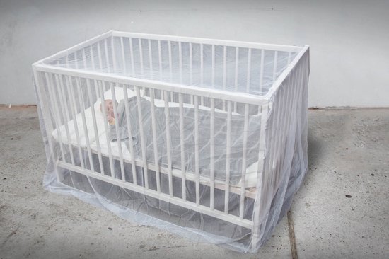 Deconet baby klamboe ledikant, L150x B90cm, wit, baby — afbeelding 5