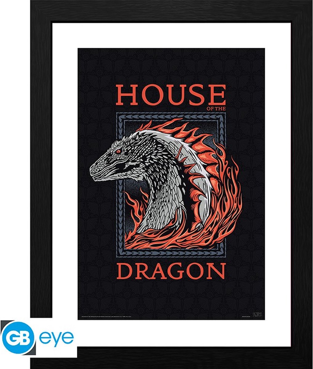 Collector Print HOUSE OF THE DRAGON - Framed print "Red Dragon" (30x40)