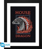 Collector Print HOUSE OF THE DRAGON - Framed print "Red Dragon" (30x40)