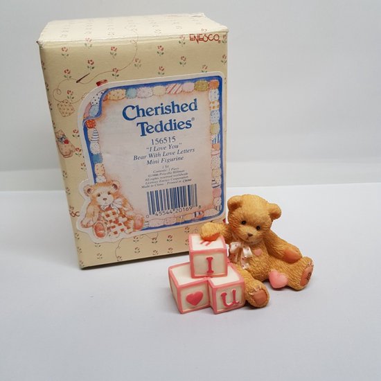 Cherished Teddies - 156515 - Bear With Love Letters Mini Figurine