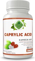 Caprylic Acid - Caprylzuur Extract Capsule - 60 Capsules - Tegen Candida en Andere Schimmels - 1 CAPSULE 1000 MG EXTRACT - 60.000 mg Kruidenextract - Geen Toevoegingen - Beste Kwaliteit - Antivirale, Antibacteriële en Antischimmel