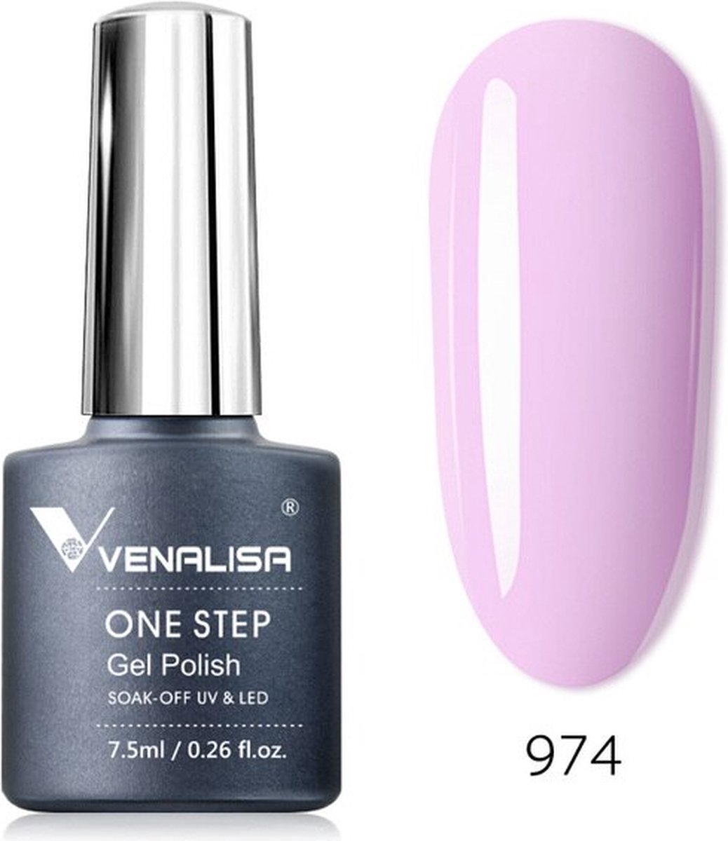 3-in-1 UV Gel Polish One Step Soak Off Gellak 974 Violet Medium