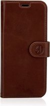 Apple iPhone 14 pro max Book Case/Flip Cover en cuir avec fonction de support/porte-cartes et fermeture magnétique couleur marron foncé