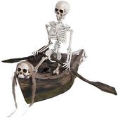 Fiestas Guirca - Skelet in boot met animatie 37 x 17 cm