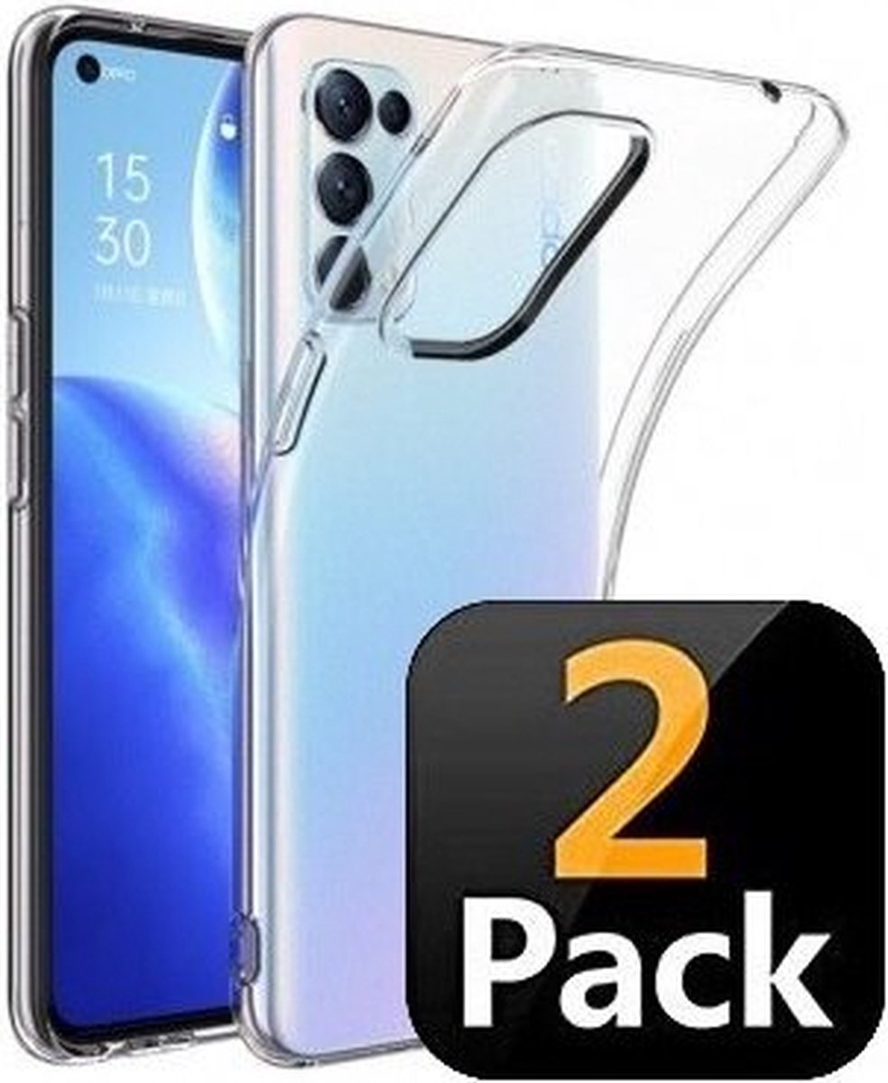 Oppo Reno4 Pro 5G Hoesje Siliconen TPU Transparant 2x