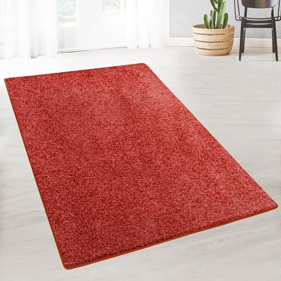 Karat Vloerkleed - Tapijt - Bali - Hoogpolig - Rood - 200 x 400 cm